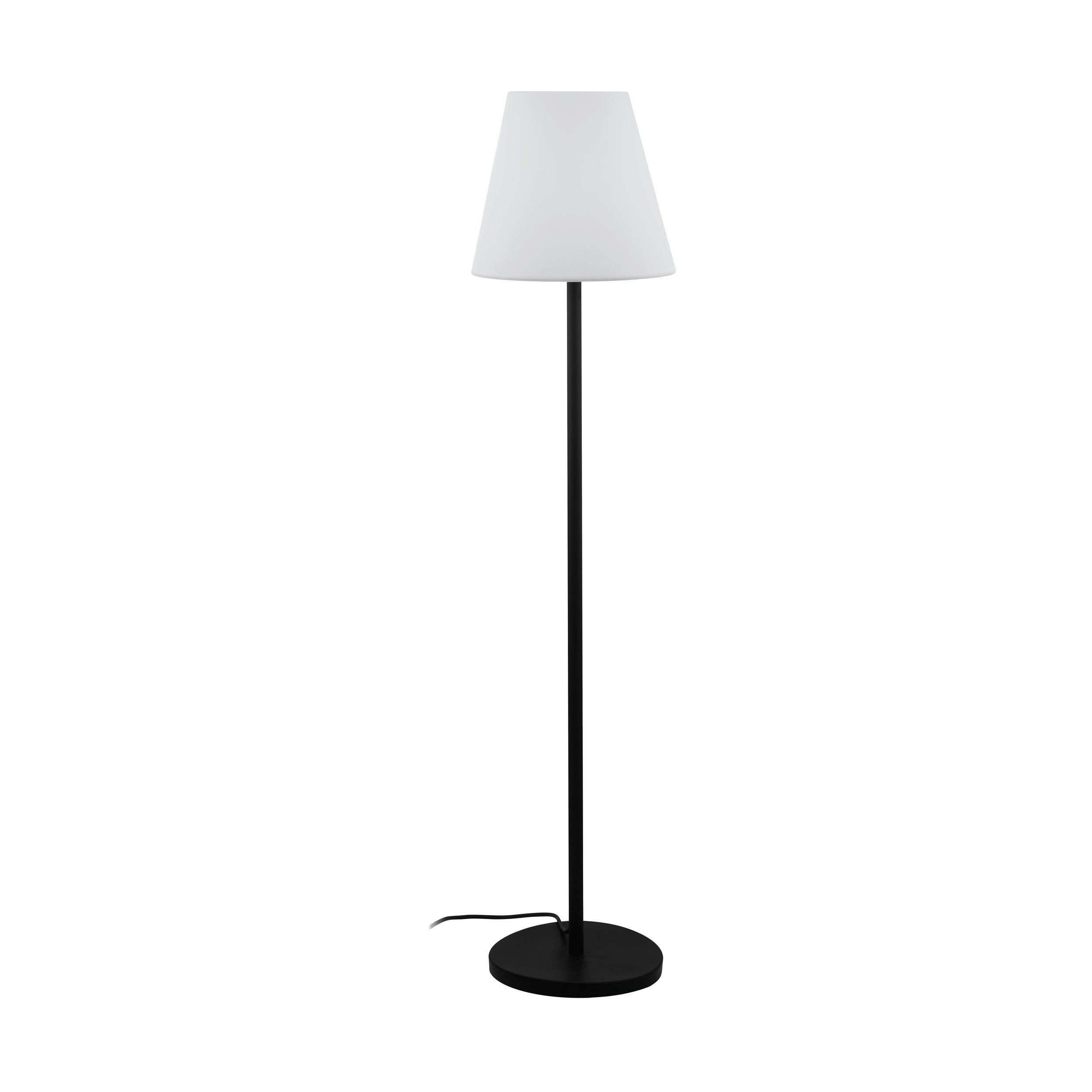 Stehleuchte IP44 148cm schwarz/opal