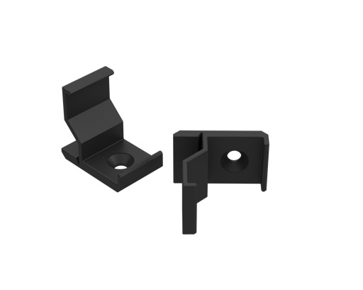 Montageclip Eckprofil Schwarz