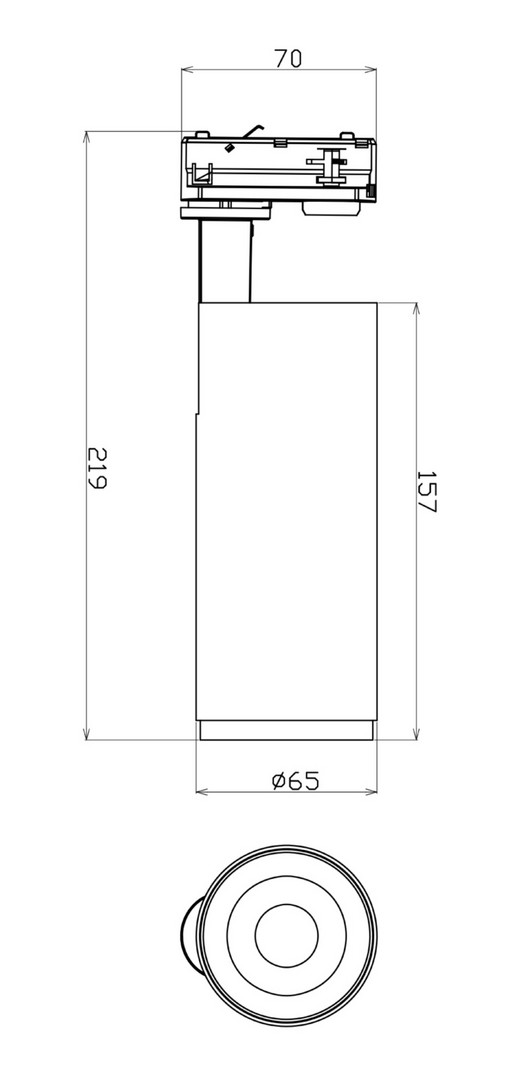 Strahler LED Weiss 1PH Mini