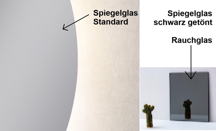 Specchio LED Mezzaluna senza cornice - indiretto