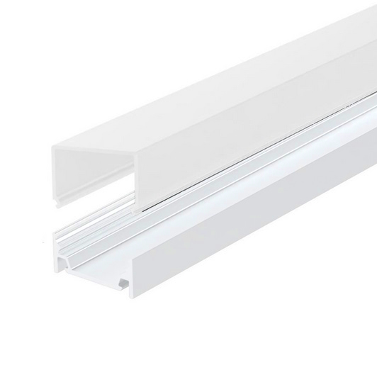 LED Profil weiß 25x10,6mm inkl. U-Abd. LED Profil weiß 25x10,6mm inkl. U-Abd.