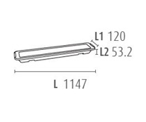 LED Feuchtraumleuchte 80W 4000K 115cm