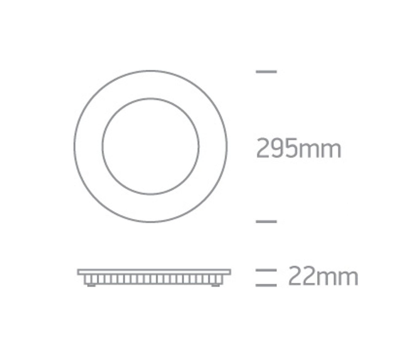 LED incasso 30W CCT Ø295mm nero