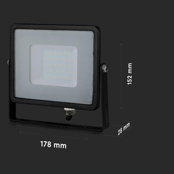 LED Strahler 30W 4000K schwarz