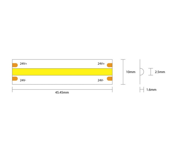 Striscia LED COB 15W IP20 24V