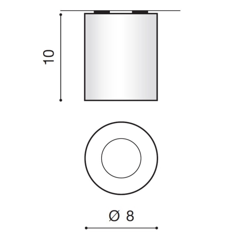 Aufbaustrahler GU10 weiß IP54