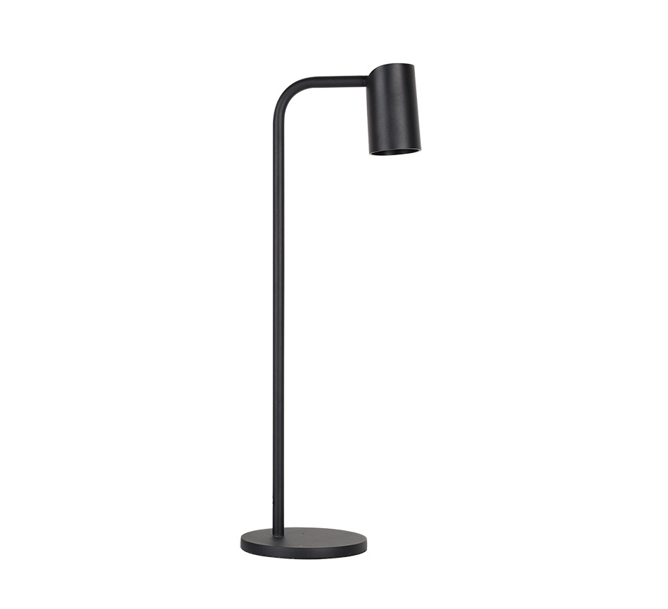 Tischleuchte schwarz 52cm GU10