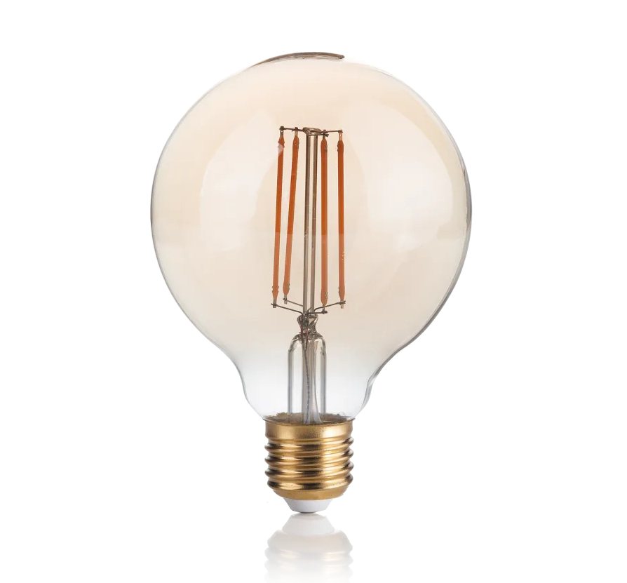 LED E27 G95 Vintage ambra 4W 2200K