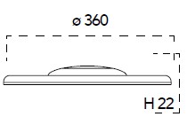 LED-Platine Ø36cm 38W CCT