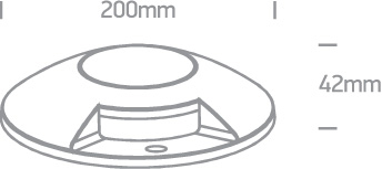 Bodenaufbau LED 2-flammig