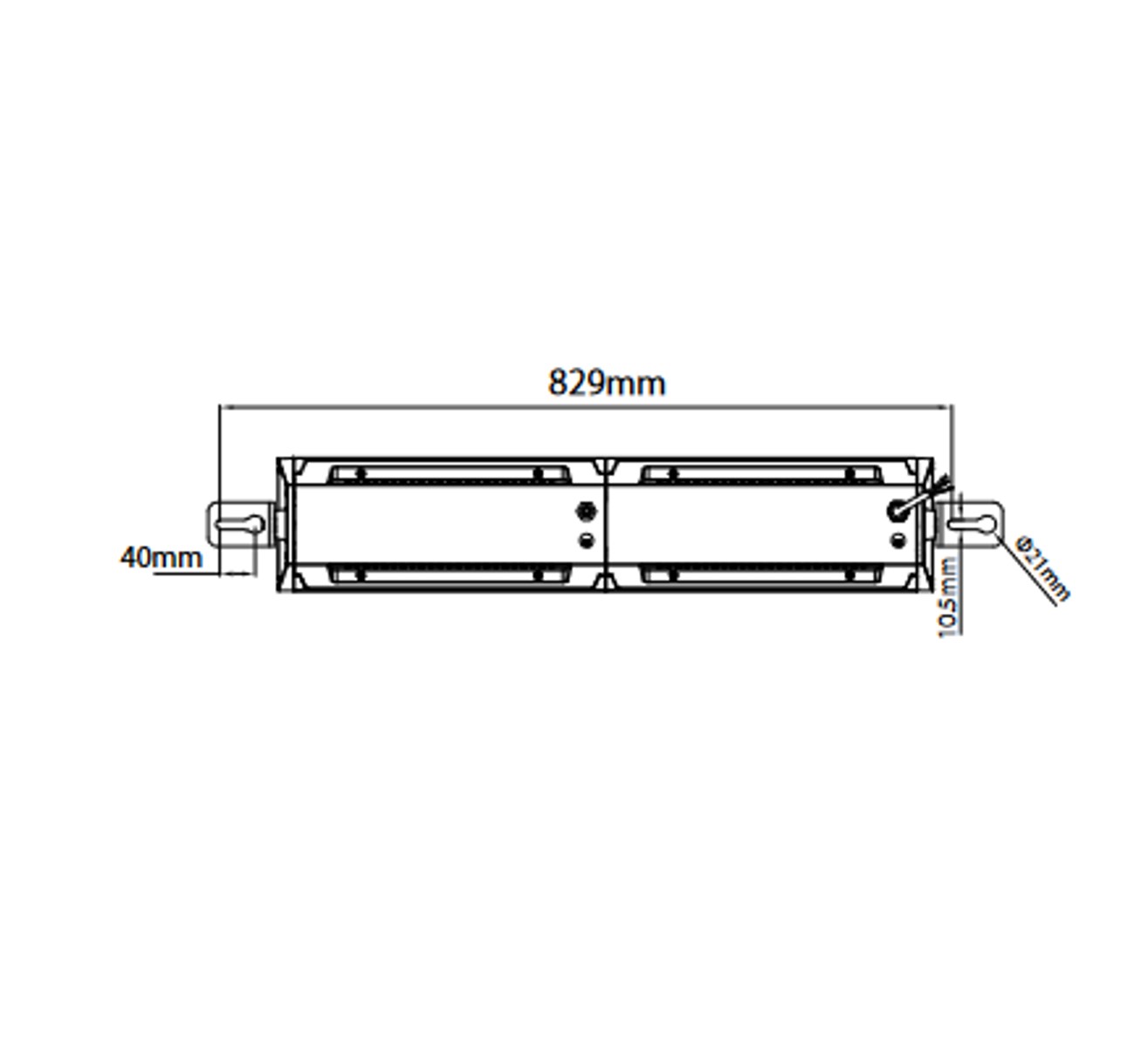 Hallenstrahler LED 150W 90°