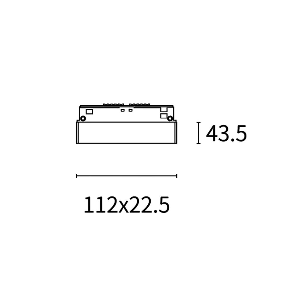 48V-Leuchte 11cm 3000K Linsenoptik