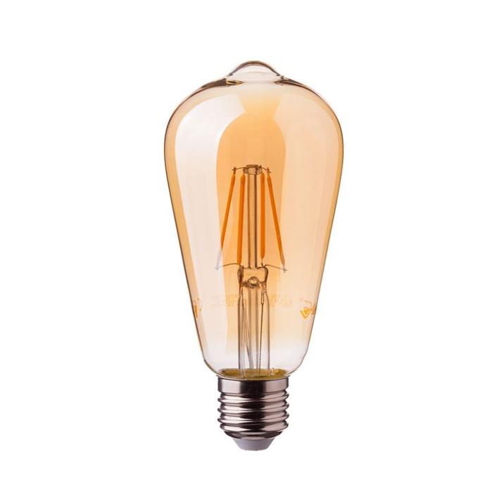 LED E27 ST64 Vintage amber 4W 2200K