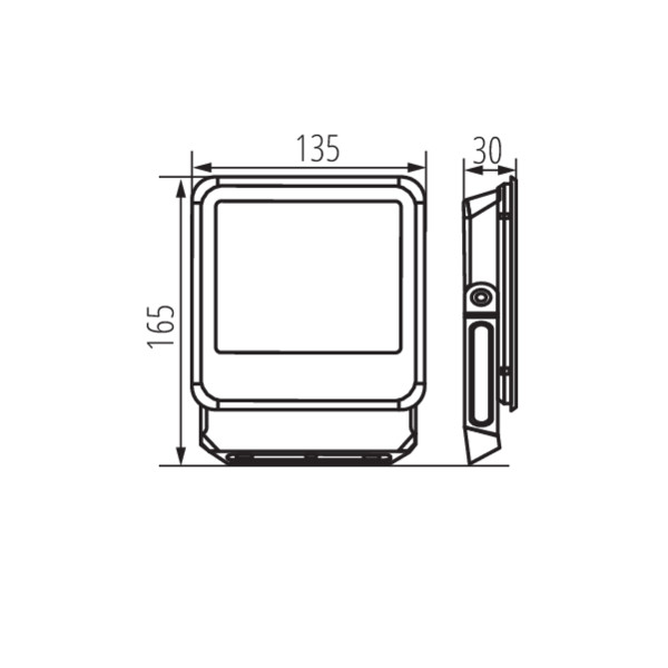 Faretto LED 20W 4000K nero