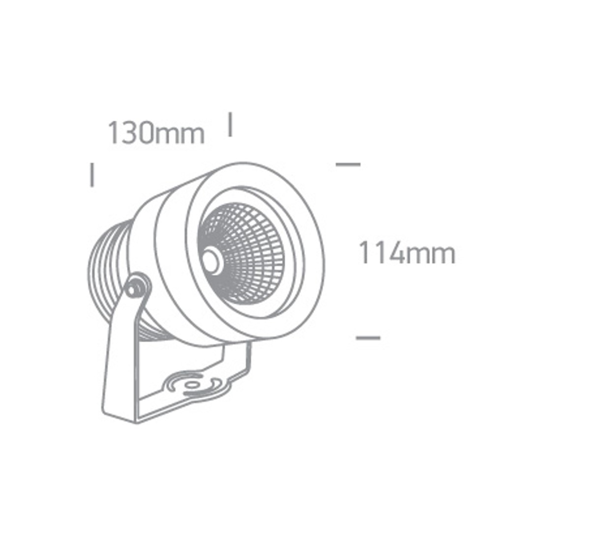 Steckstrahler LED Weiß IP65 20W