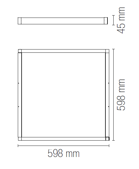 Aufbaurahmen weiß 60x60