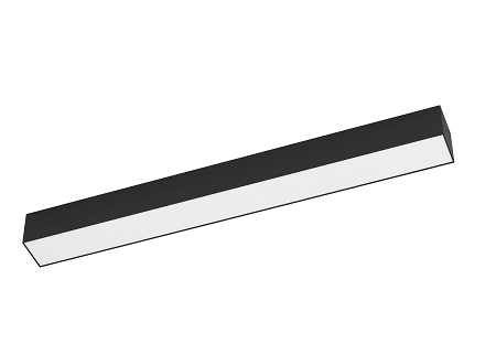 LED Leuchte IP65 schwarz/opal 58cm