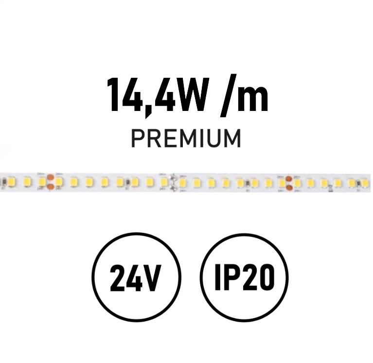 LED Streifen PREMIUM 14,4W IP20 24V 