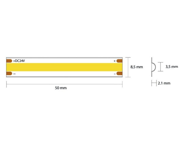 LED Streifen COB 10W IP65 24V LED Streifen COB 10W IP65 24V