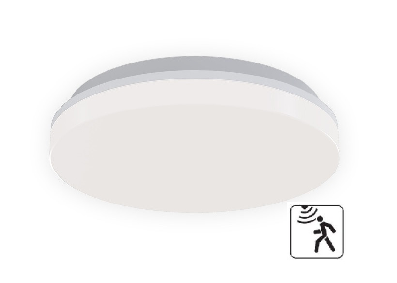LED Deckenleuchte mit Sensor Ø28 IP54 weiß