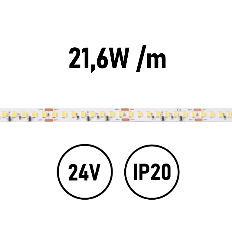LED Streifen 21,6W IP20 24V