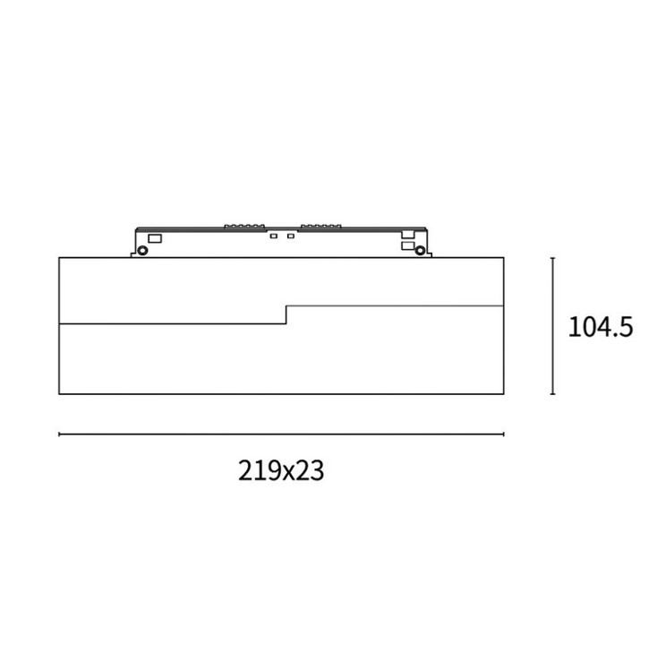 48V-Leuchte 22cm 3000K Linsenoptik