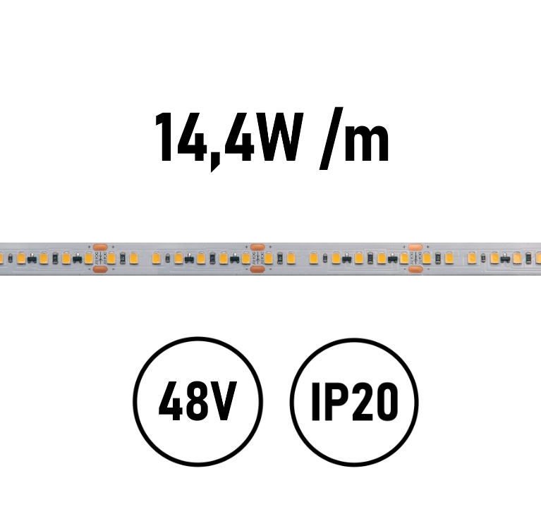 LED Streifen 14,4W IP20 48V