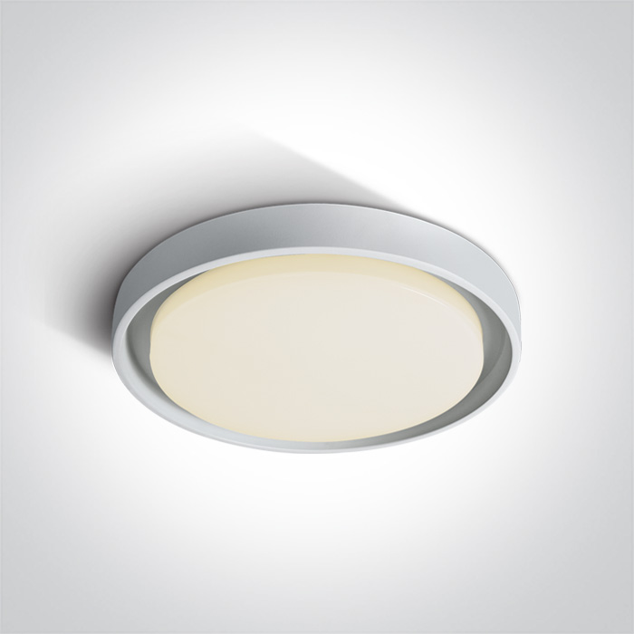 LED Deckenleuchte IP54 Ø34 weiß