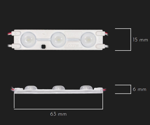 Modulo LED 12V 0,72W 4000K (40 pezzi)