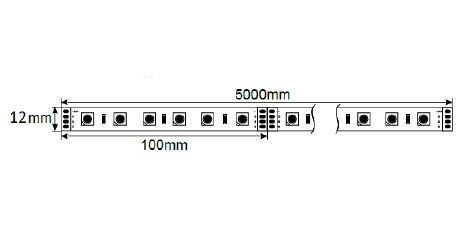 LED Streifen RGB+WW 19,2W IP64 24V