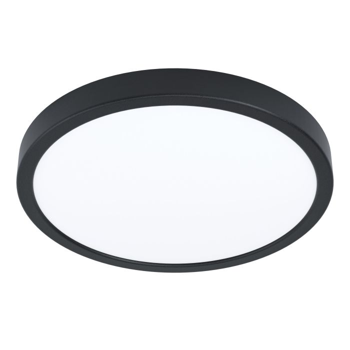 LED Deckenleuchte IP44 Ø29cm 3000K schwarz