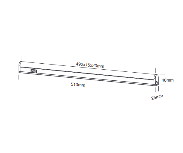 Unterbauleuchte LED 6,5W L.51cm