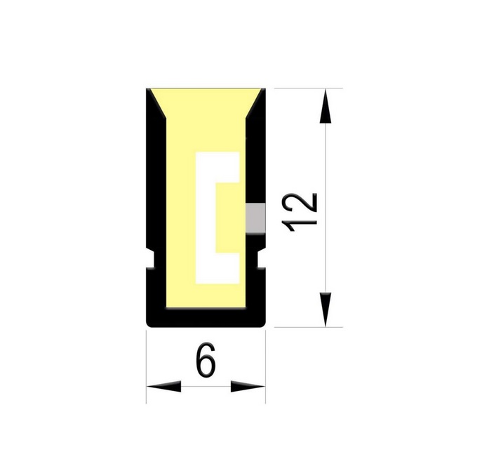 LED Neonflex 10W 2700K IP65 24V