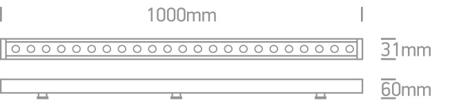 Lampada da parete LED 24W 3000K