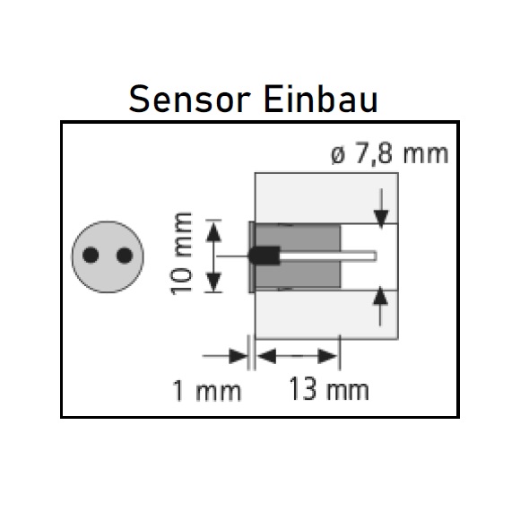 Türsensor IR Einbau 1-fach - Stecksystem 24V