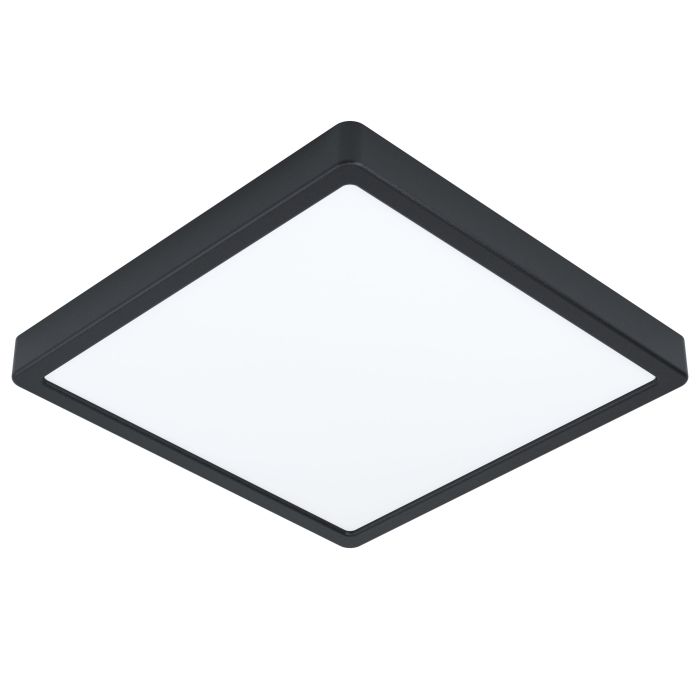 LED Deckenleuchte IP44 29x29 3000K schwarz