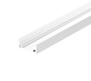 LED Profil 25x10,6mm weiß inkl. Abd. opal