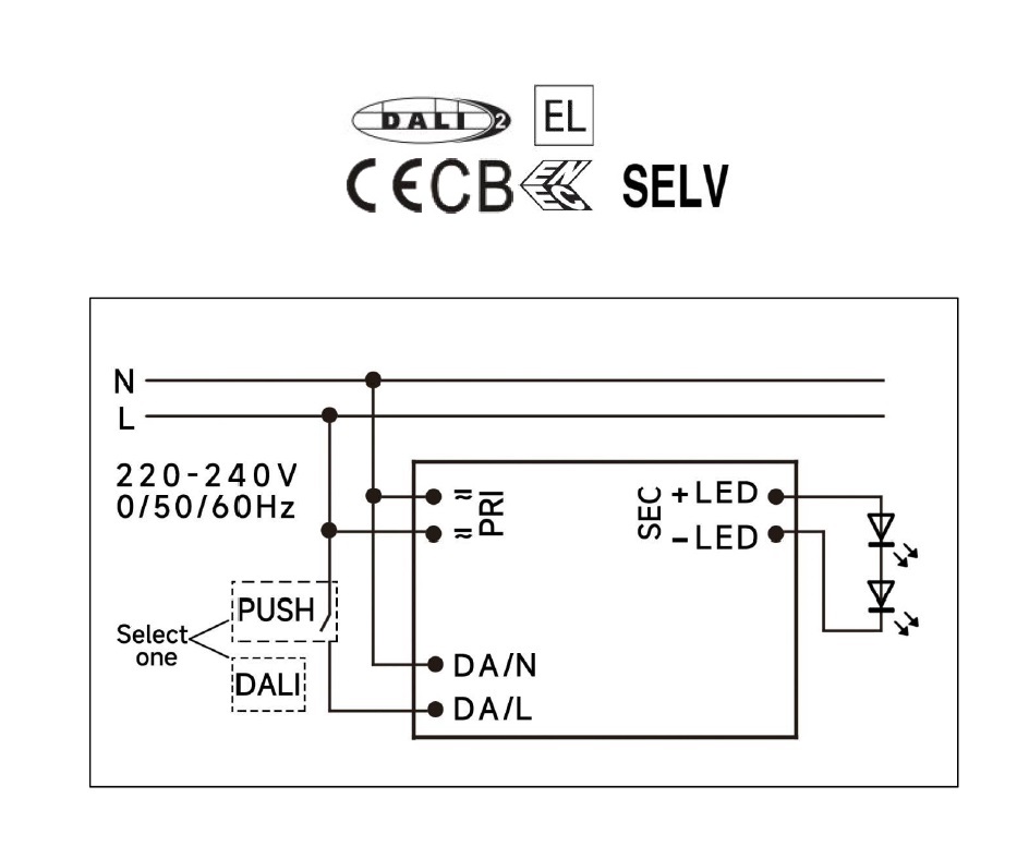 LED Treiber DALI 80W 24Vdc