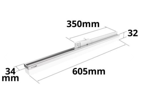 LED Linearleuchte 3PH 60cm 20W 3000K weiß