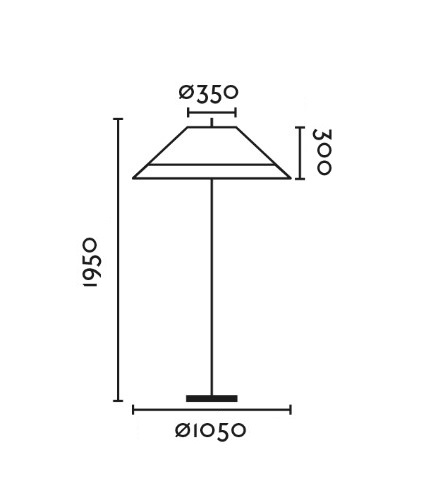 Stehleuchte 195cm Outdoor anthrazit/beige