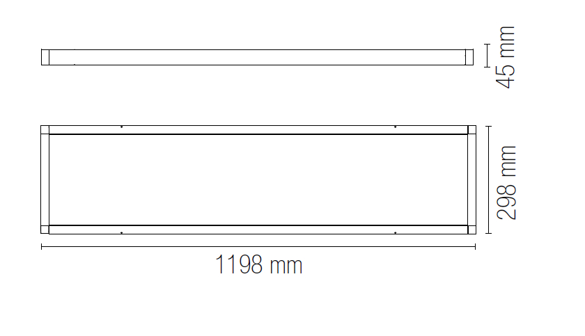 Aufbaurahmen weiß 120x30