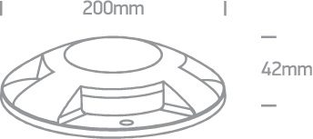 Bodenaufbau LED 4-flammig