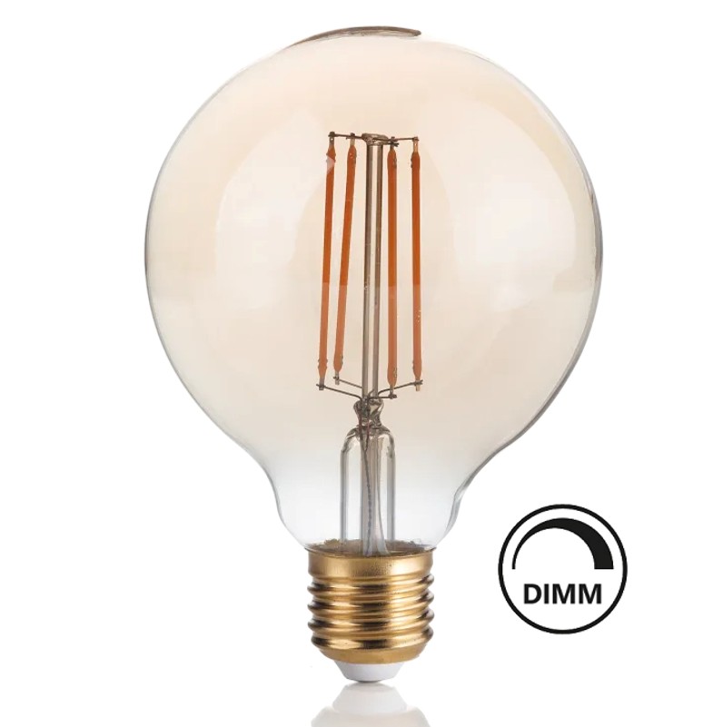 LED E27 G125 Vintage amber 4W 2200K Dimmbar