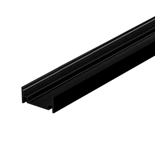 LED Profil 25x10,6mm schwarz inkl. Abd. opal
