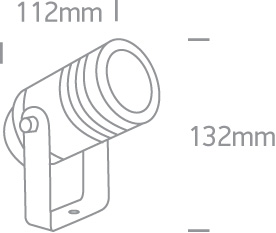 Steckstrahler IP65 anthrazit GU10