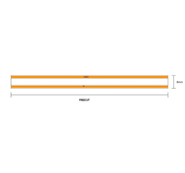 Striscia LED COB 16,8W IP20 24V