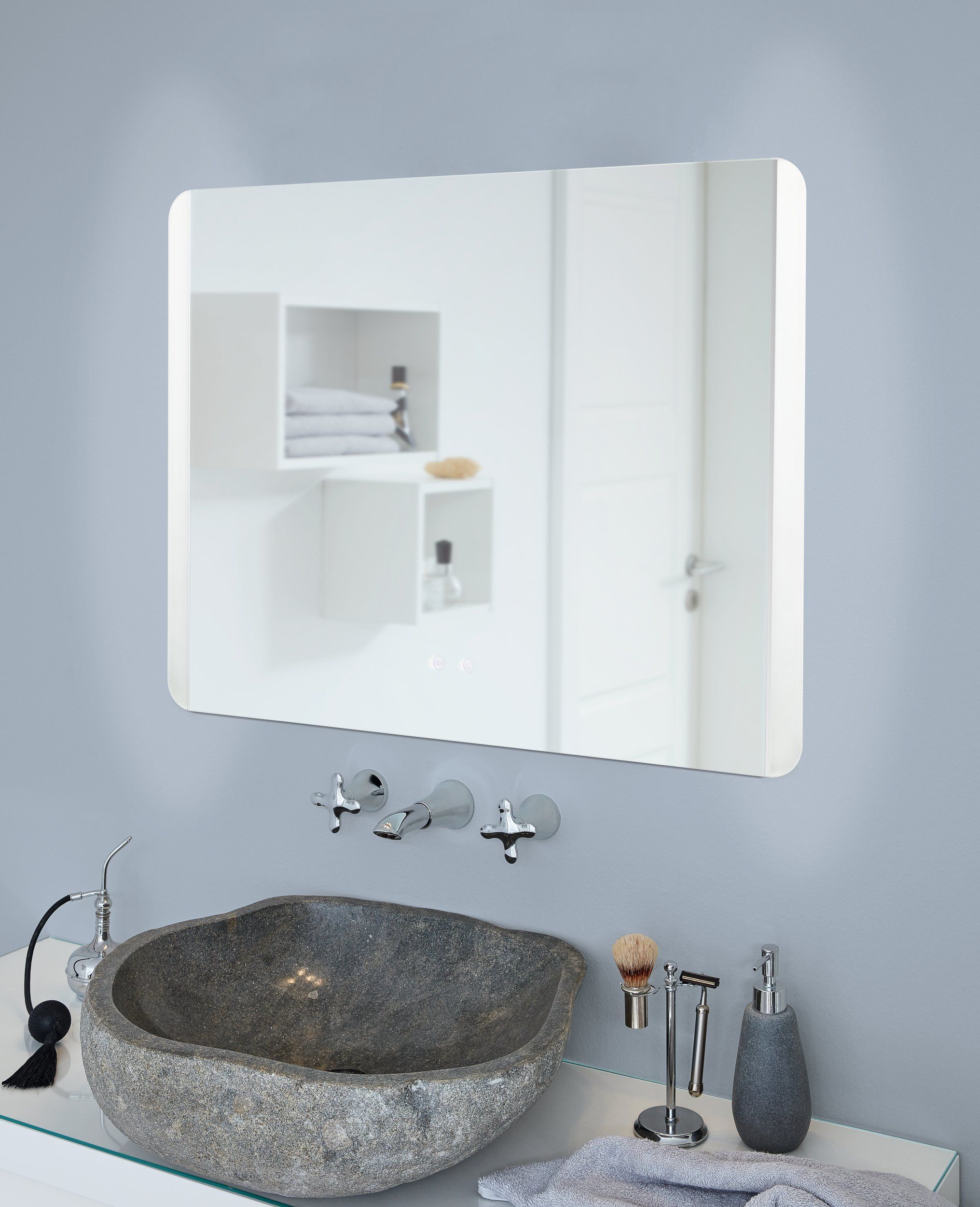 LED-Lichtspiegel, Anti-Fog IP44 L.80 cm
