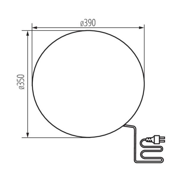 Kugelleuchte Granitoptik Ø39cm IP65