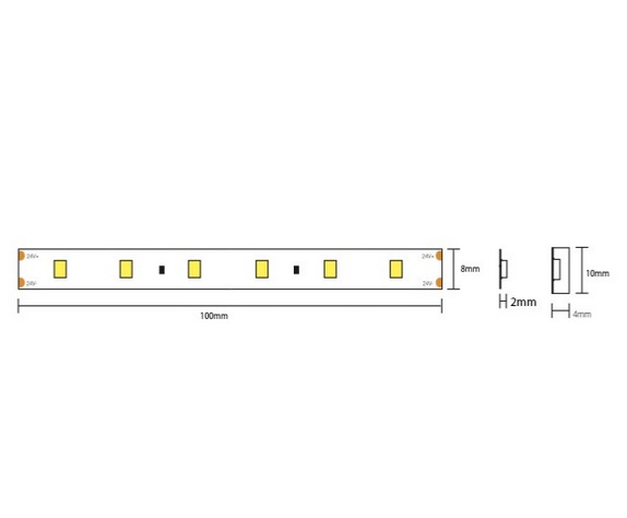 LED Streifen 7,2W IP65 24V