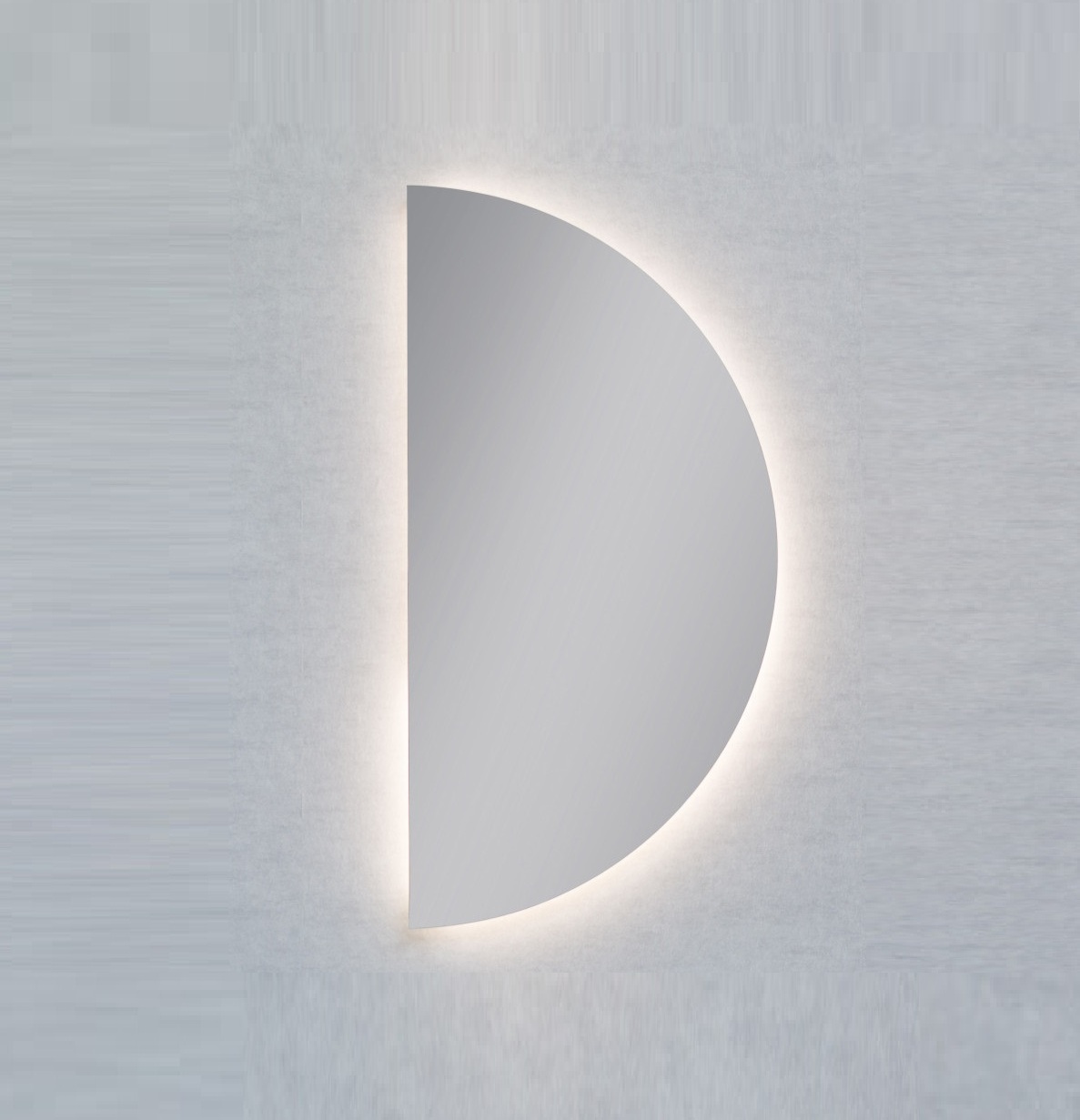 Specchio LED Mezzaluna senza cornice - indiretto